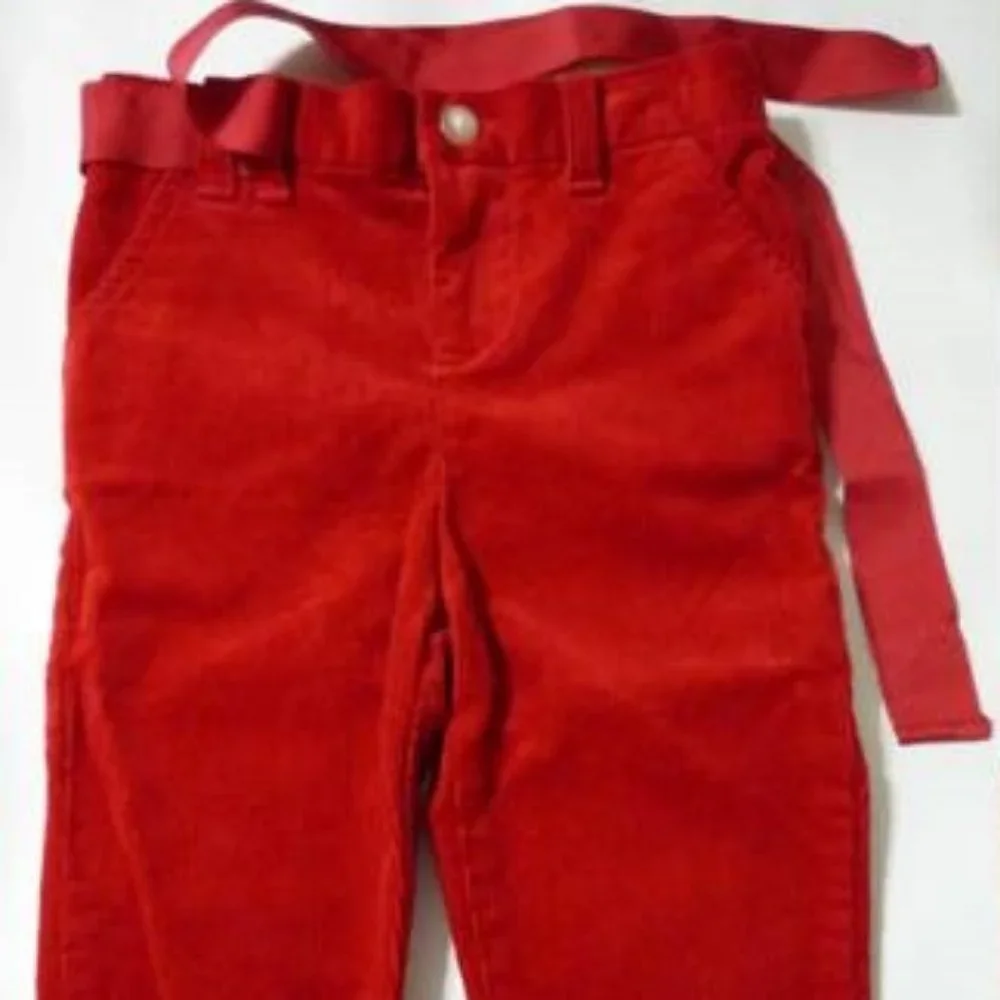 Ralph Lauren Girls Red Corduroy Pants
